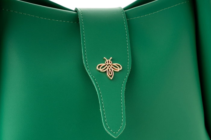 Lucky Bees Bolso de Mano Verde